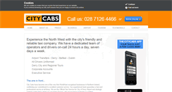 Desktop Screenshot of citycabsderry.com